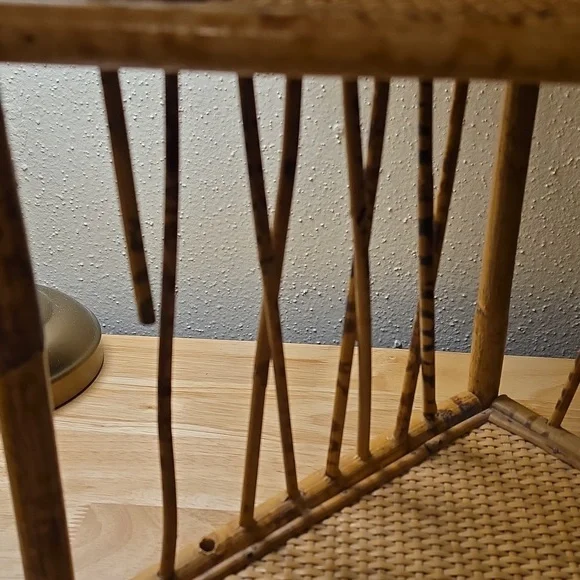 Natural Brown Woven Corner Wall Shelf - Picture 5 of 7